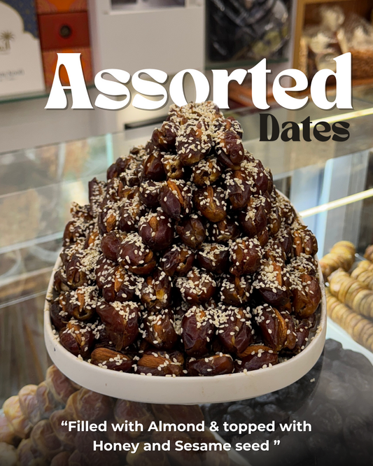 Brown Assorted Dates (Almond) 