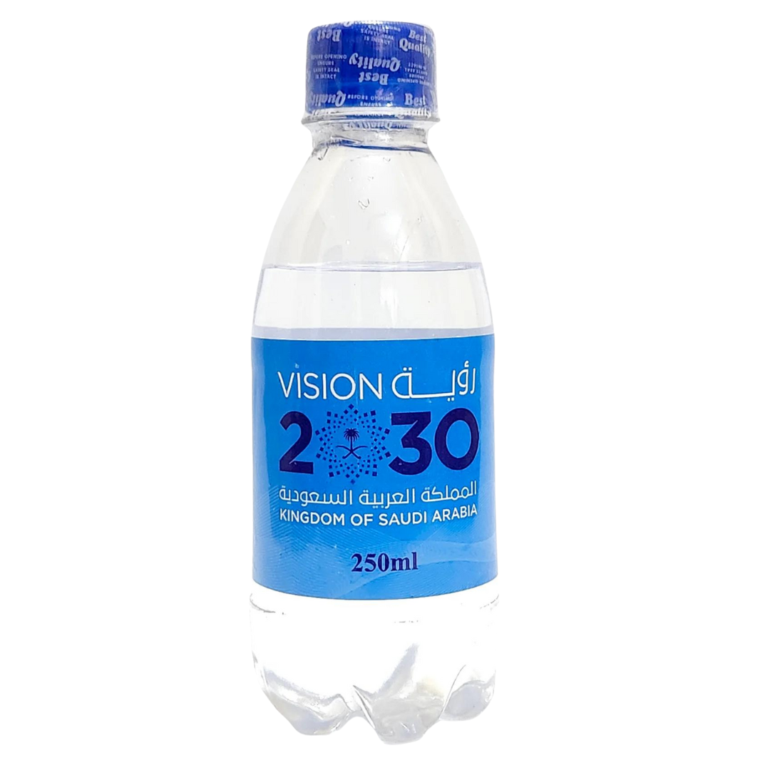 "Zam Zam water bottle, 250 ml size, clear with Arabic label"